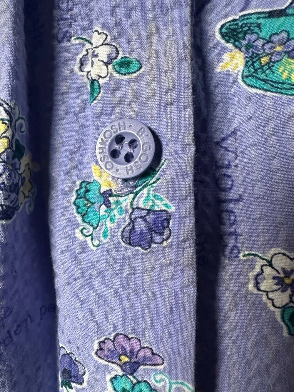 Vintage OshKosh Summer Sun Dress Violets Garden